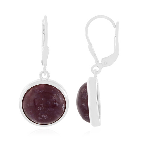 Orecchini in argento con Lepidolite