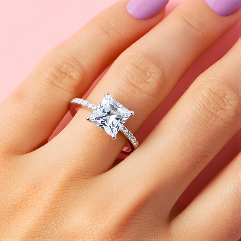 Weißer Topas-Silberring (Adela Silber)