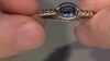 Anillo en plata con Cianita petróleo
