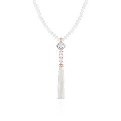 Collana in argento con Quarzo Bianco
