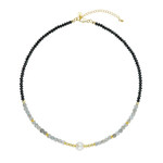 White Freshwater Pearl Silver Necklace