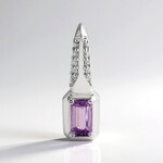 Ciondolo in argento con Scapolite Porpora