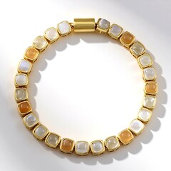 Bracciale in argento con Pietra di Luna Bianca (KM by Juwelo)