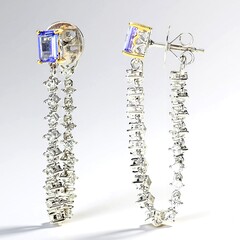 Orecchini in argento con Tanzanite