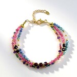 Bracciale in argento con Granato Mozambico (Riya)