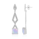 Pendientes en plata con Ópalo Welo AAA (de Melo Essence)