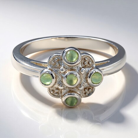 Anello in argento con Alessandrite Occhio di Gatto