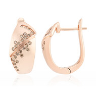 I1 Argyle Rose de France Diamond Silver Earrings (Annette)