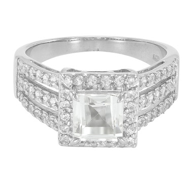 Anello in argento con Topazio Ghiaccio