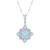 Collar en plata con Turquesa bella durmiente (Dallas Prince Designs)