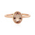 Anillo en oro con Morganita durazno