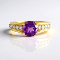 Anello in argento con Ametista del Marocco