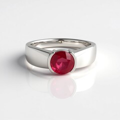 Anello in argento con Zaffiro Rosa del Madagascar (de Melo Essence)