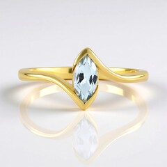 Anello in argento con Topazio Blu Cielo