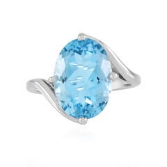 Bague en argent et Topaze bleu ciel