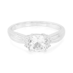 Anello in argento con Goshenite