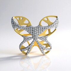 Pendentif en argent et Zircon (Ornaments by de Melo)