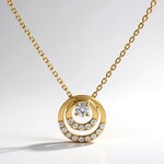 Collana in oro con Diamante SI2 (H) (CIRARI)