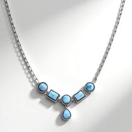 Collana in argento con Larimar