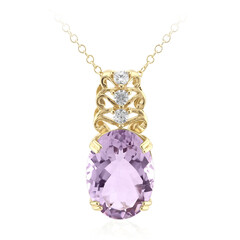 Bolivianischer Amethyst-Silberhalskette