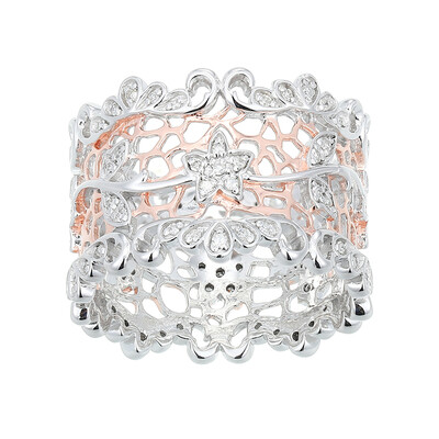 Anello in argento con Diamante I3 (I)