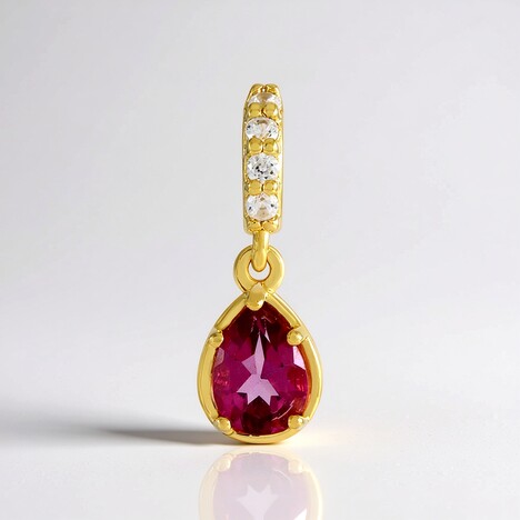 Ciondolo in argento con Topazio Rosa