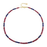 Collana in argento con Ematite Dorata (Riya)