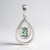 Pendentif en argent et Tanzanite verte non chauffée