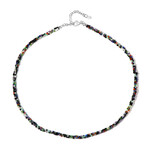 Collar en plata con Espinela negra