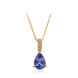 Collana in oro con Tanzanite AAA
