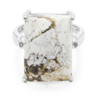 Bague en argent et Magnésite