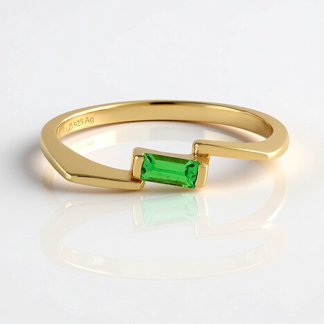 Bague en argent et Tsavorite de Lemshuku