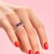 Zilveren ring met een Charoite (Desert Chic)