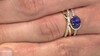 Anillo en oro con Tanzanita AAA (CIRARI)
