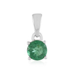 Grüner Apatit-Silberanhänger
