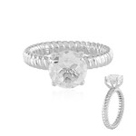 Weißer Topas-Silberring