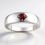 Anello in argento con Tormalina Rosa Brasiliana (Pallanova)