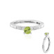 Anillo en plata con Peridoto