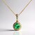 Collana in oro con Smeraldo Zambia AAA