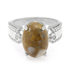 Bague en argent et Quartz Dinosaure