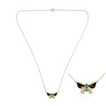 Gouden halsketting met AAA Zambia smaragden (de Melo Gold)