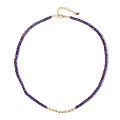 Edelstein-Silberhalskette