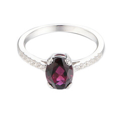 Anello in argento con Granato Tocantin