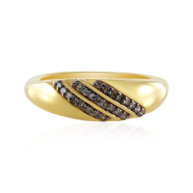 Anello in argento con Diamante Champagne SI1