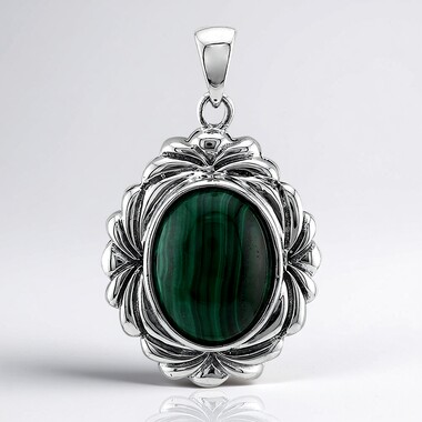 Colgante en plata con Malaquita (Art of Nature)