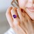Anillo en plata con Amatista de Marruecos