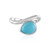 Anillo en plata con Turquesa bella durmiente (de Melo Essence)