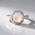 Anello in argento con Quarzo Rosa