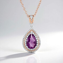 Collana in argento con Fluorite Rosa