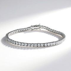 Bracciale in argento con Topazio Bianco